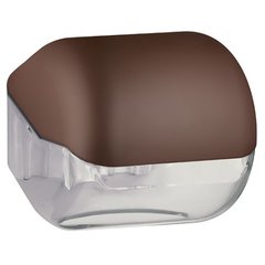 Тримач паперу туалетного стандарт / V пластик коричневий / прозорий Colored