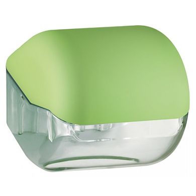 Держатель бумаги туалетной стандарт / V пластик зеленый / прозрачный Colored