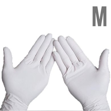 Перчатки медицинские латексные M 100шт в уп.