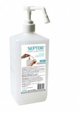Засіб рідкий гігієнічний антибактеріальний для шкіри рук та тіла SEPTOR 950 мл