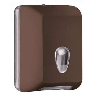 Держатель бумаги туалетной V пластик коричневый Colored