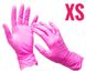 Рукавиці нітрилові рожеві 100 шт в уп. розмір XS