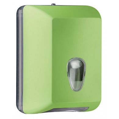 Держатель бумаги туалетной V пластик зеленый Colored