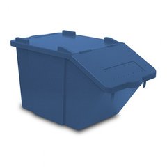 Контейнер пластиковий для сміття без вставок SPLIT 45 л синій