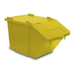 Контейнер пластиковий для сміття без вставок SPLIT 45 л жовтий