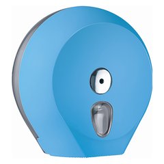 Держатель бумаги туалетной Джамбо пластик голубой Colored