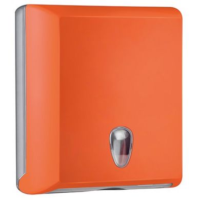 Держатель полотенец бумажных V оранжевый узкий Colored