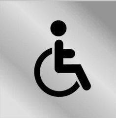 Табличка Туалет для осіб з інвалідністю