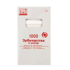 Зубочистки в паперовій індивідуальній упаковці 1000 шт в уп.